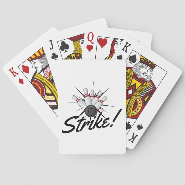 bowling strike! playing cards (Back)