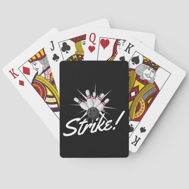 bowling strike! playing cards (Back)