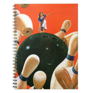 Bowling Strike Spiral Notebook