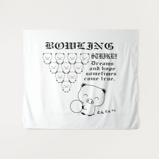 Bowling Tapestry (Front (Horizontal))