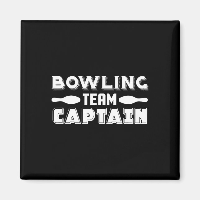 Bowling Team Captain  Magnet (Front)