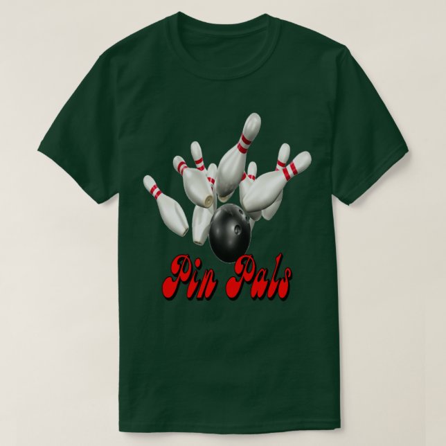 Bowling Team Pin Pals  T-Shirt (Design Front)