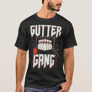 Bowling Team Pins Strikes Gutter Gang T-Shirt