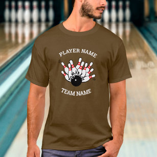 Bowling Team Shirt - Strike Logo & Player Name