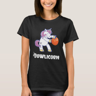 Bowling Team Unicorn Bowler Bowling Pin Strike Bow T-Shirt