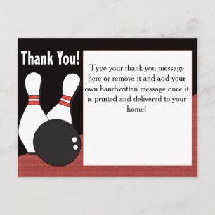 Bowling Thank You Card for Everyone!