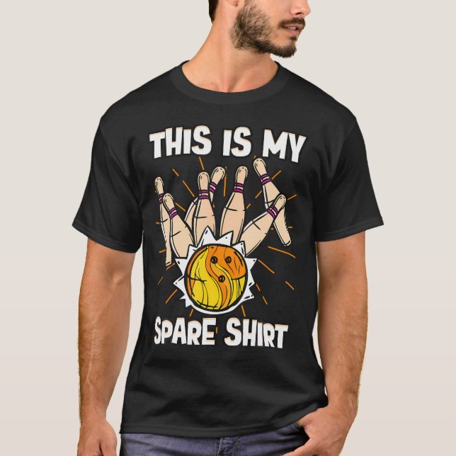 Bowling This Is My Spare Bowler T-Shirt (Front)