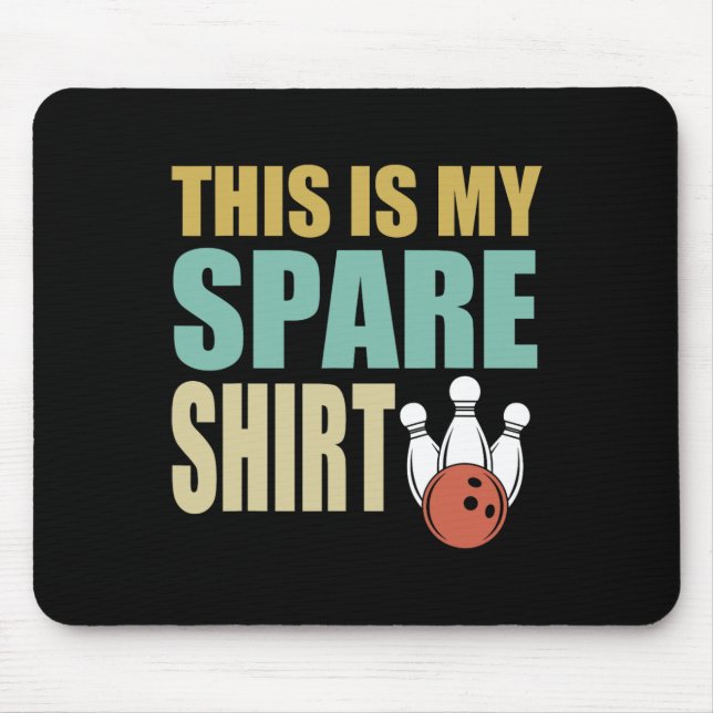 Bowling This Is My Spare Design Bowler Kids  Mouse Pad (Front)