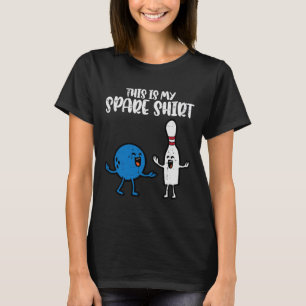 Bowling This Is My Spare Shirt Bowler Kids Boys Gi