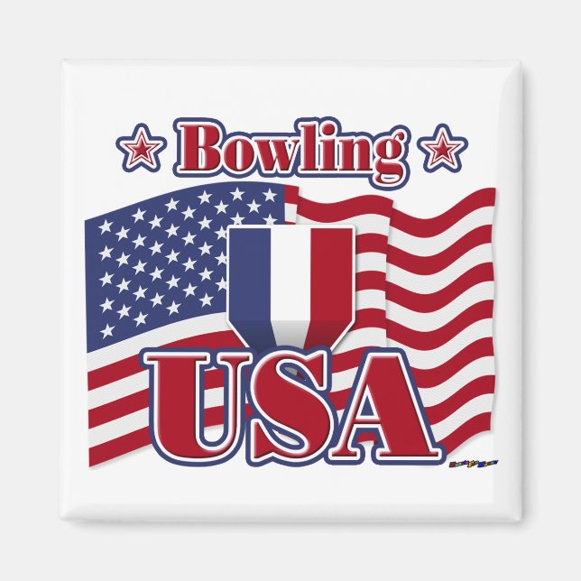 Bowling USA Magnet (Front)
