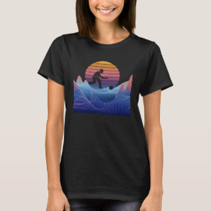 Bowling Vaporwave Sunset Bowling Pin Bowler Bowlin T-Shirt