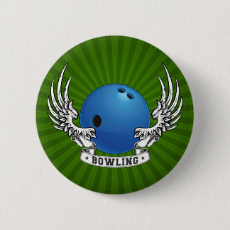 Bowling Wings Button