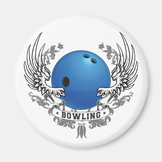 Bowling Wings Magnet (Front)