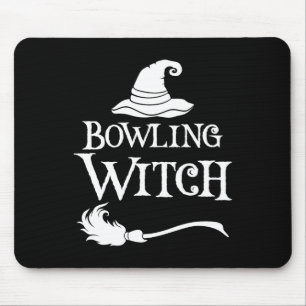 Bowling Witch Halloween Costume Shirt Mouse Pad