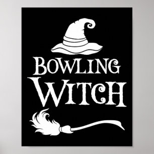 Bowling Witch Halloween Costume Shirt  Poster