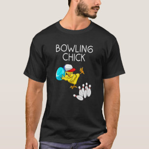 Bowling Women Cute Bowling Chick Sports Athlete T-Shirt
