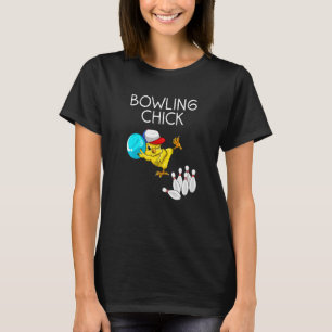 Bowling  Women Cute Bowling Chick Sports Athlete T-Shirt