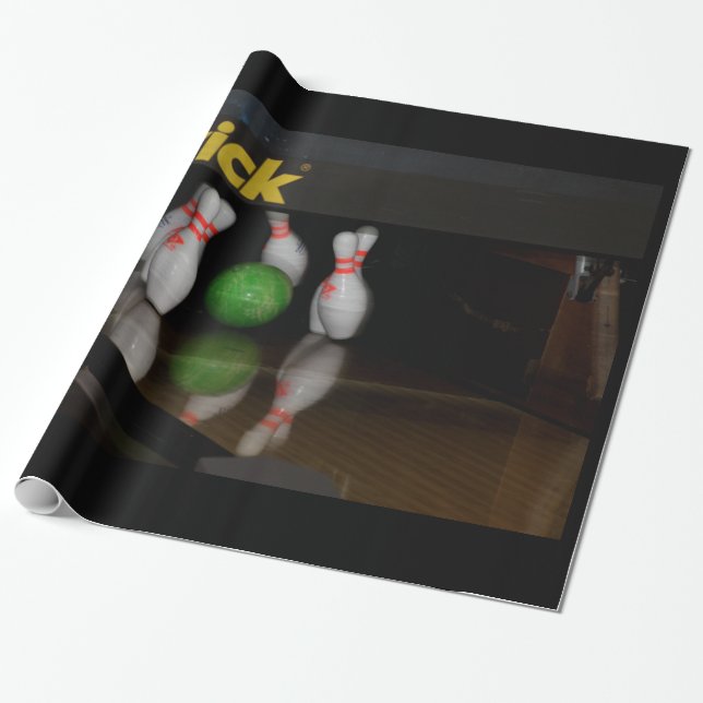 Bowling Wrapping Paper (Unrolled)
