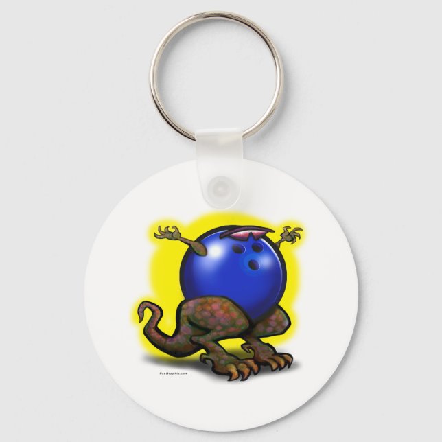 BowlingZilla Key Ring (Front)