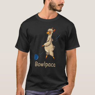 Bowlpaca Alpaca Bowling Llama Bowler T-Shirt