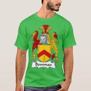 Bowman Coat of Arms Bowman Family Crest  T-Shirt