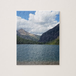 Bowman Lake - Glacier National Park Montana Jigsaw Puzzle