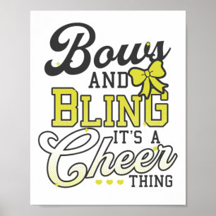 Bows And Bling A Cheer Thing Design Cheer Competit Poster