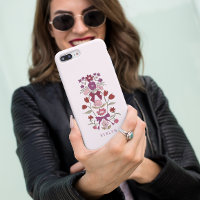 Bows and Blossoms Floral Magenta