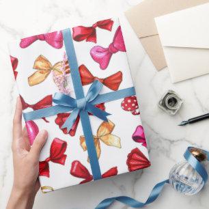 Bows and Ribbons Pattern Wrapping Paper