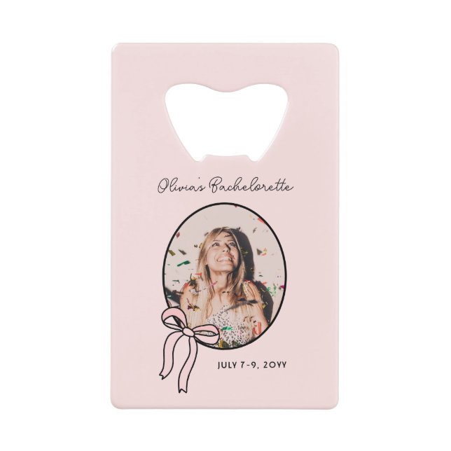 Bows & Babes Bachelorette Pink Girly Custom (Front)