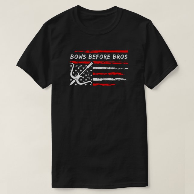 Bows Before Bros | Archery Lover T-Shirt (Design Front)