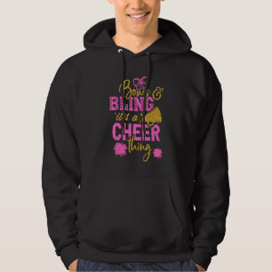 Bows & Bling It's A Cheer Thing Cheerleading Cheer Hoodie