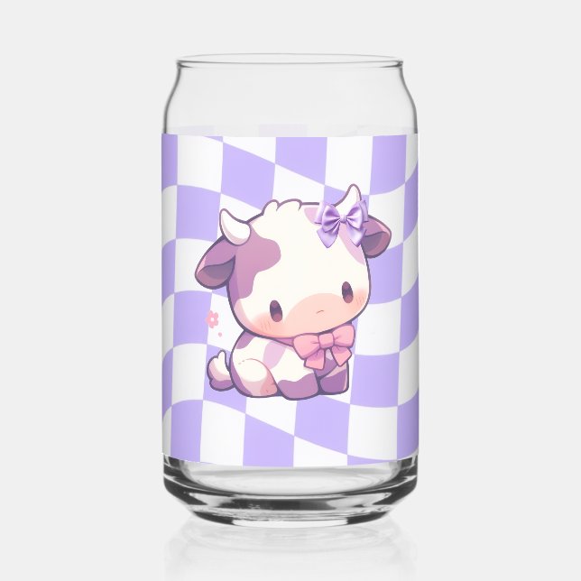 Bows & Bull's Cup Can Glass (Front)