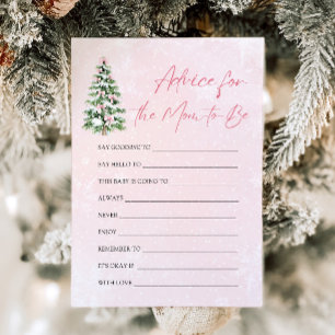 Bows Christmas Tree Advice for the mum-to-be Game Invitation