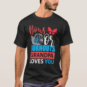Bows or Burnouts Gender Reveal Party Idea T-Shirt