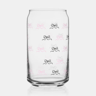 bows pattern can glass