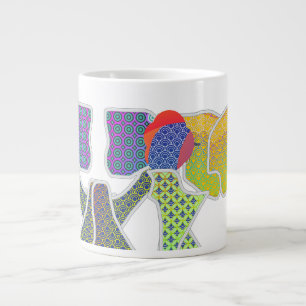 Bows With Patterns Large Coffee Mug