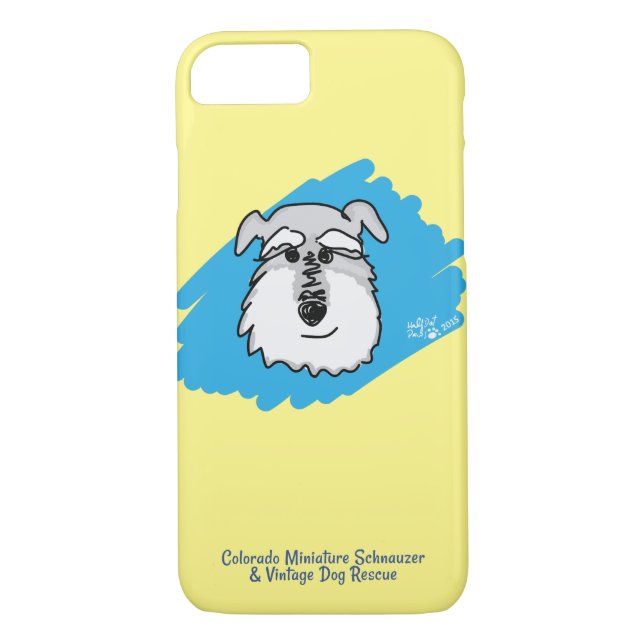 Bowser - Custom Schnauzer Cell Phone Case (Back)