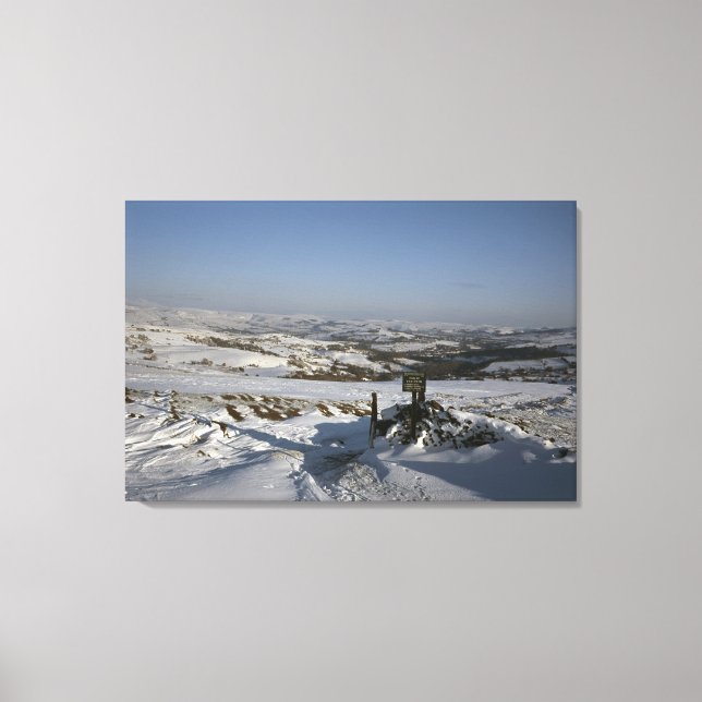 Bowstonegate Winter Cheshire Holiday Card Canvas Print (Front)