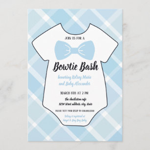 Bowtie Bash Southern Baby Shower Invitation