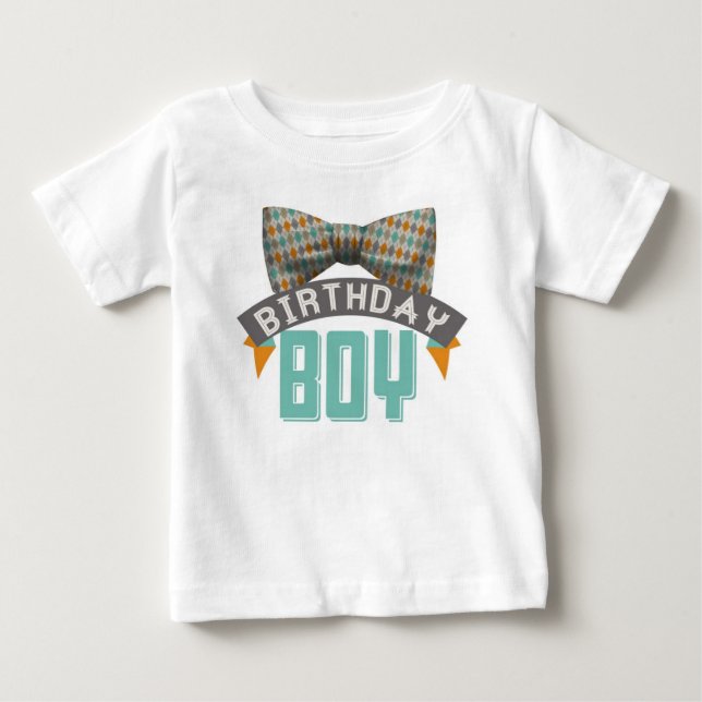Bowtie Birthday Boy Tshirt (Front)