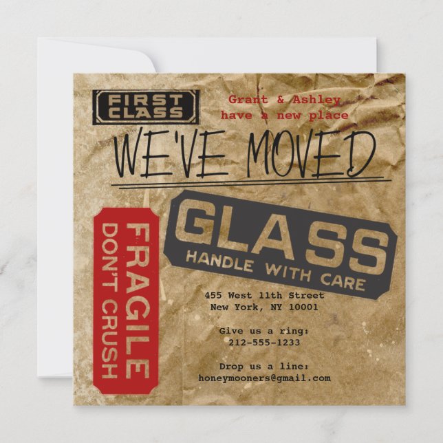 Box it Up! Moving Announcement (Front)