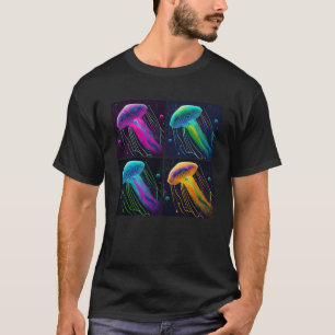 Box Jellyfish Pop Illustration Colourful Animal T-Shirt