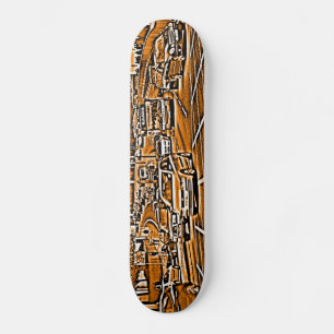Box Junction in Orange Skateboard