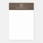 BOX LOGO with YOUR INITIAL/MONOGRAM on BROWN WOOD