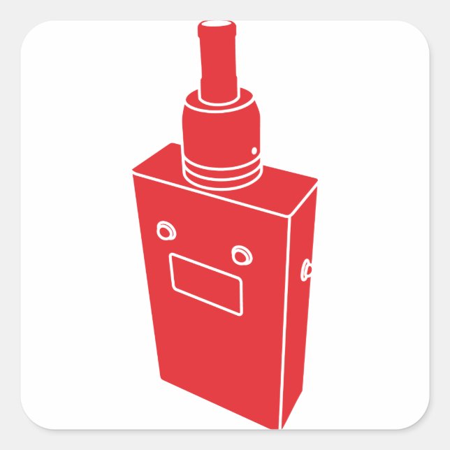 Box Mod Surprise Square Sticker (Front)