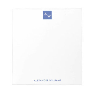 Box Monogrammed Formal Notepad