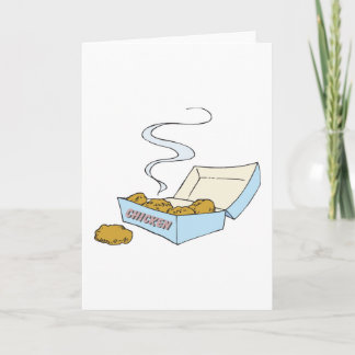 box of chicken nuggets card