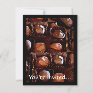 Box of Chocolates, Tempting Chocolate Candy Invitation