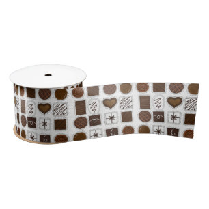 Box of Chocolates Valentine's Day Candy Bon Bons Satin Ribbon